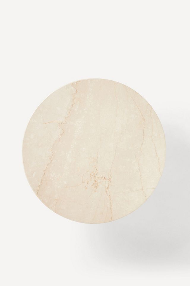 Atlas Marble and Jute Round Coffee Table #4
