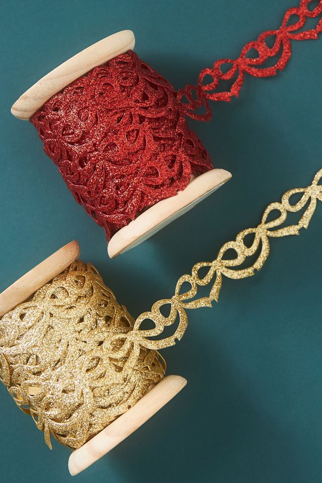 Glittery Bow Ribbon | Anthropologie