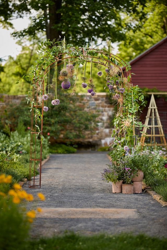 Aged Steel Garden Arch, Large #5
