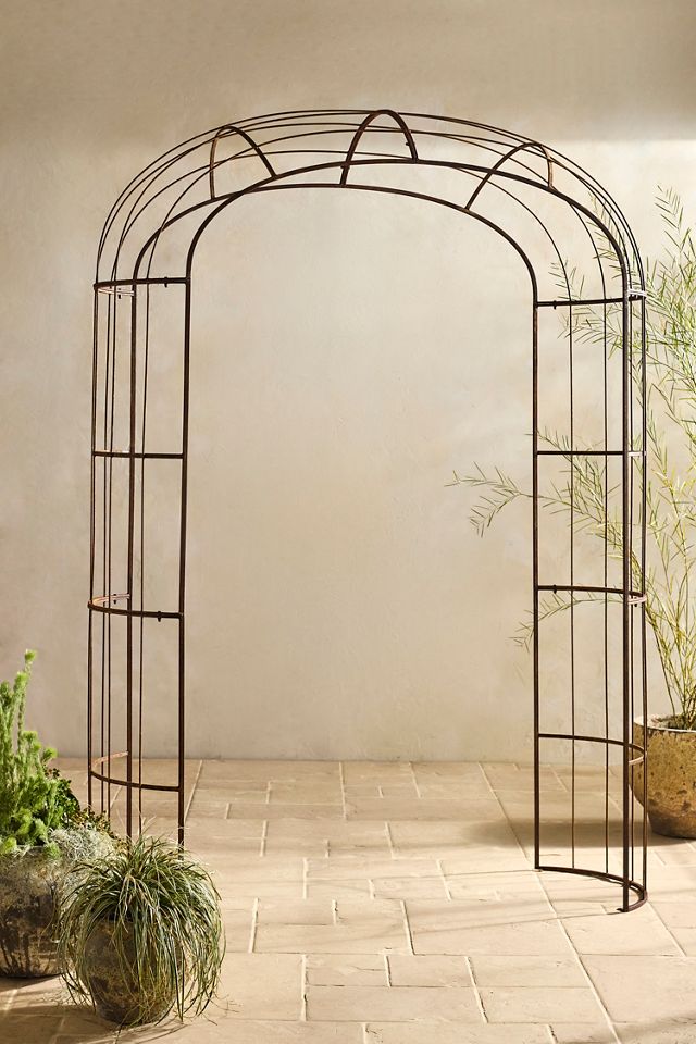 Aged Steel Garden Arch, Large #4