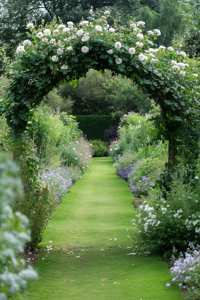 Garden with outlet Arch