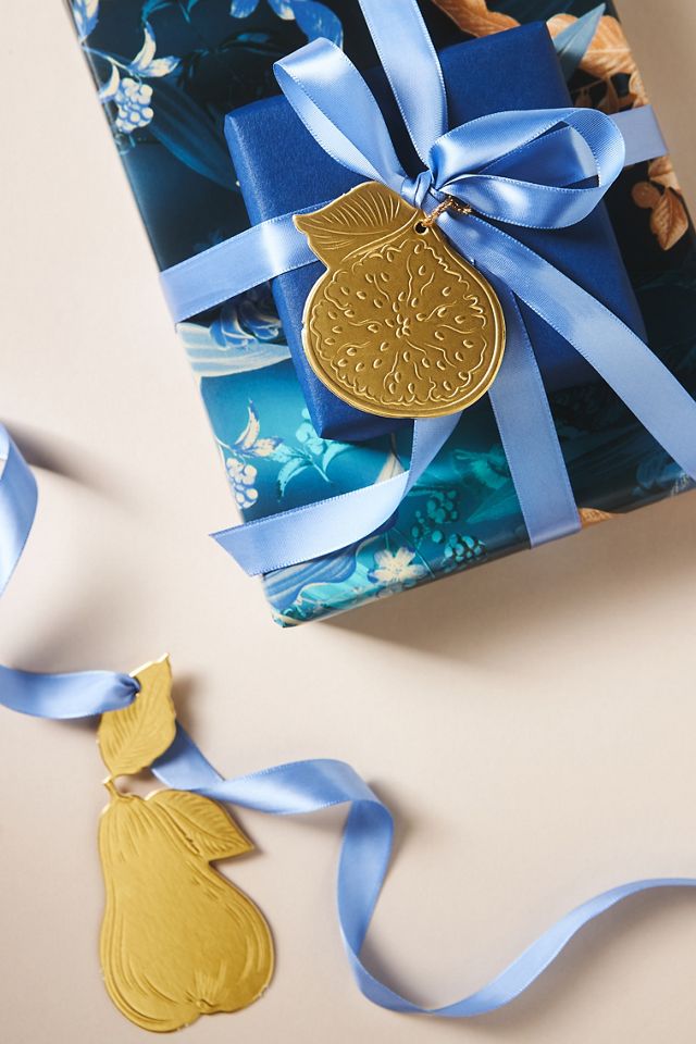 Dresden Gold Fruit Paper Gift Tags, Set of 10 #1