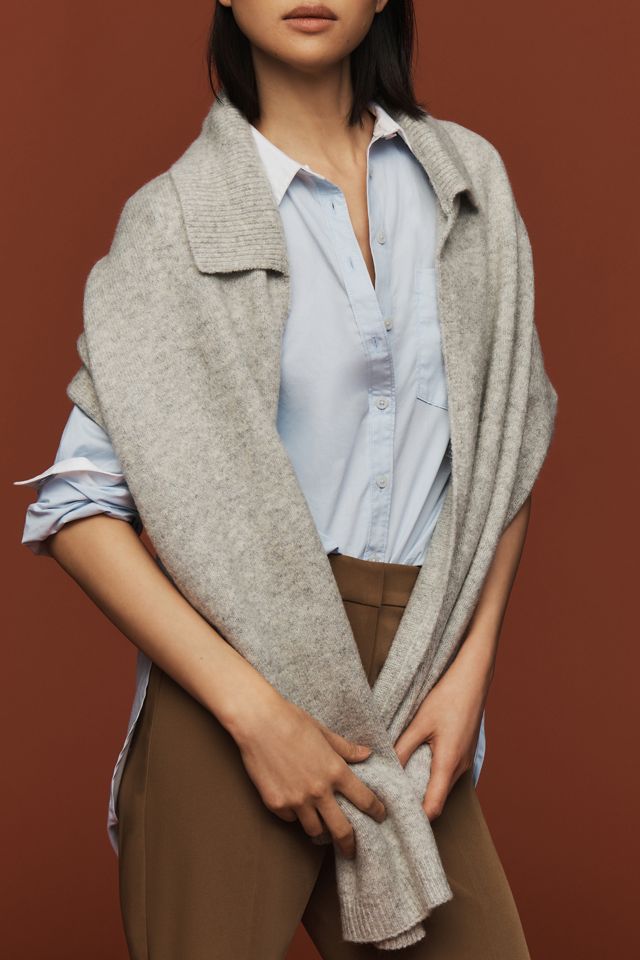 By Anthropologie Knit Collar Shrug #3