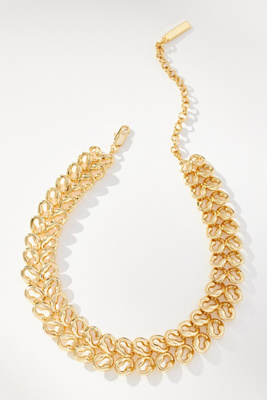 Luv Aj Metal Lace Choker In Gold