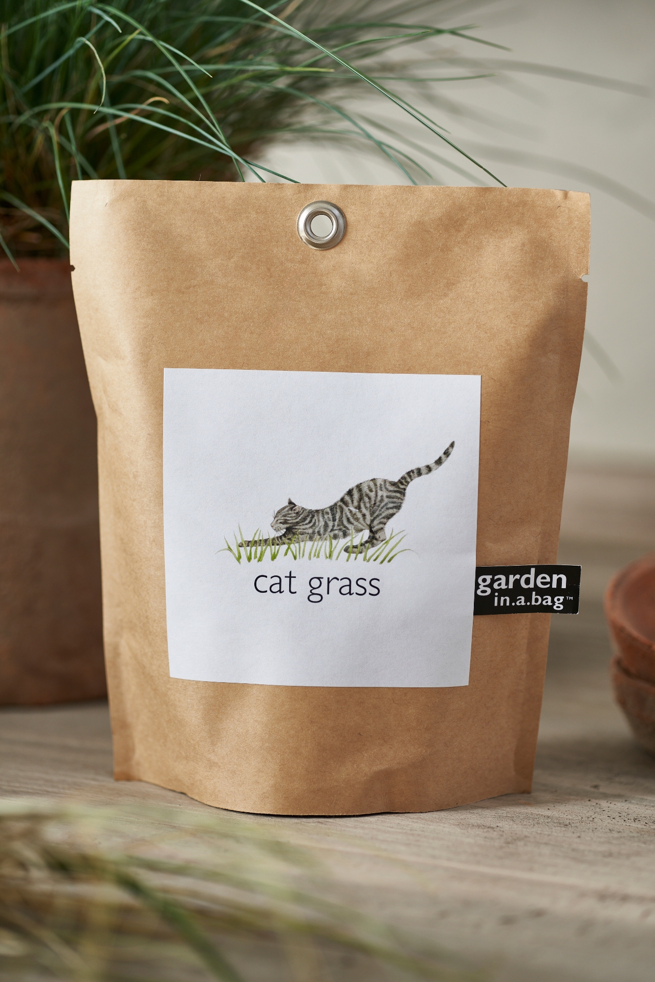 Cat Grass Grow Bag Kit