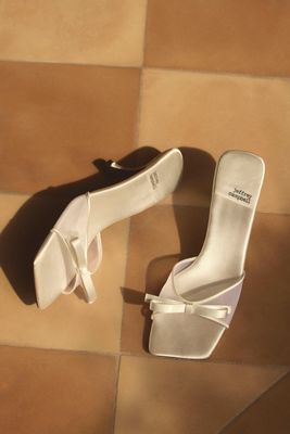 Badgley Mischka Blaze Satin Bow Stiletto Heels