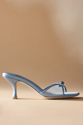 blue dress for baby girl Blue bridal Shoes with low heel in blue satin for your wedding day