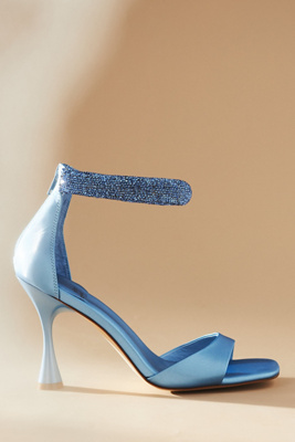 Jeffrey Campbell No Curfew Ankle-strap Heels In Blue