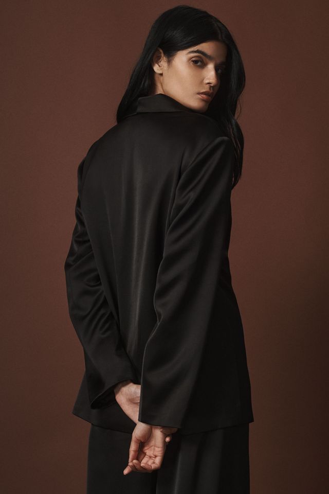 Significant Other Madina Satin Blazer #1