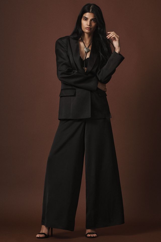 Significant Other Madina Satin Blazer #2