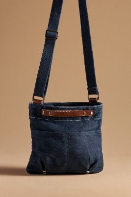 Shop 49 Square Miles Small Washed Canvas Crossbody Bag In Blue