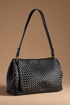 Shop Melie Bianco Natalia Shoulder Bag In Black