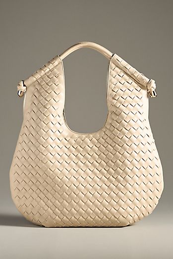 Antik Kraft Woven Faux-Leather Slouchy Bag | Anthropologie Antik Kraft Woven Faux-Leather Slouchy Bag | Anthropologie