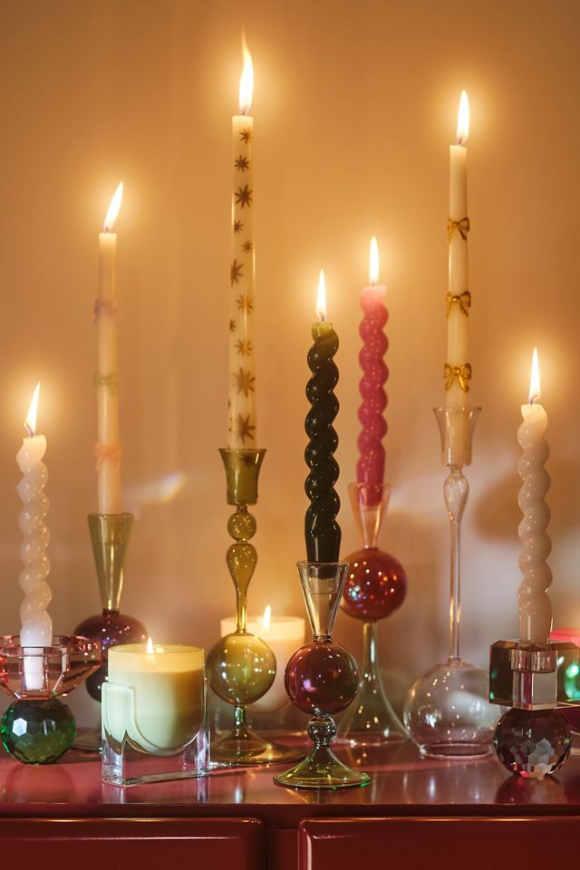 High Shine Spiral Taper Candles, Set of 2 #3