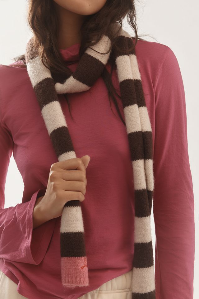 Damson Madder Skinny Bow Tie Scarf #1