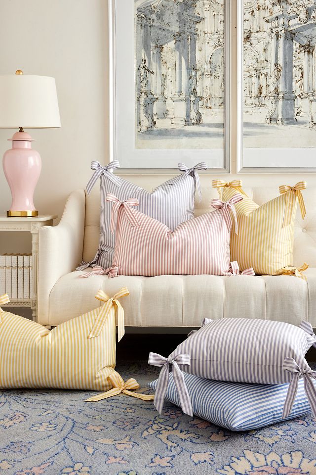 Caitlin Wilson Noelle Bow Pillow Anthropologie
