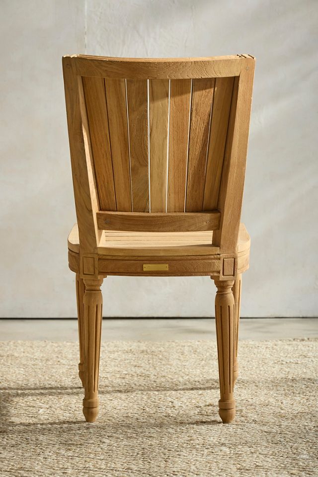 Palladio Square Back Reclaimed Teak Side Chairs, Set of 2 #4