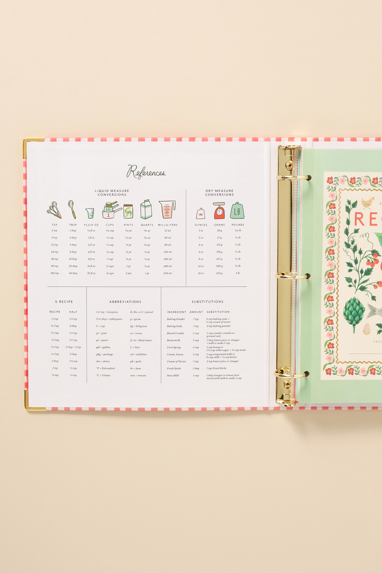 Rifle Paper Co. Cherry Recipe Binder