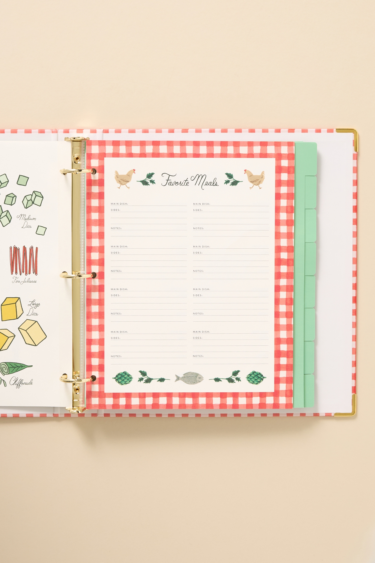 Rifle Paper Co. Cherry Recipe Binder