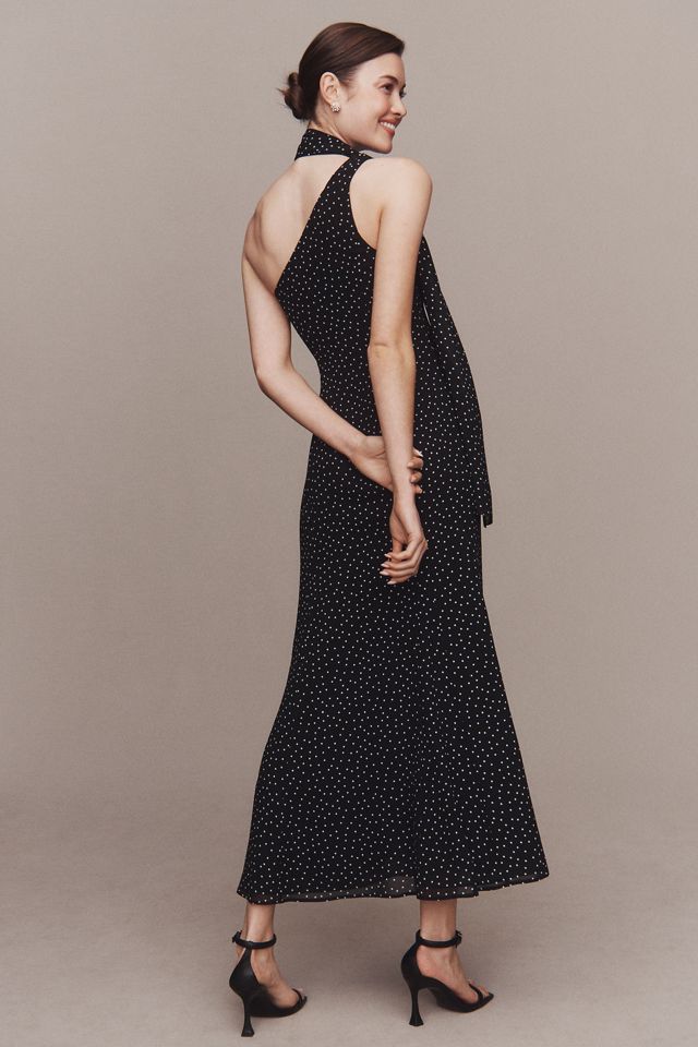 Reformation Rosalynn Asymmetrical Fitted Midi Dress #2