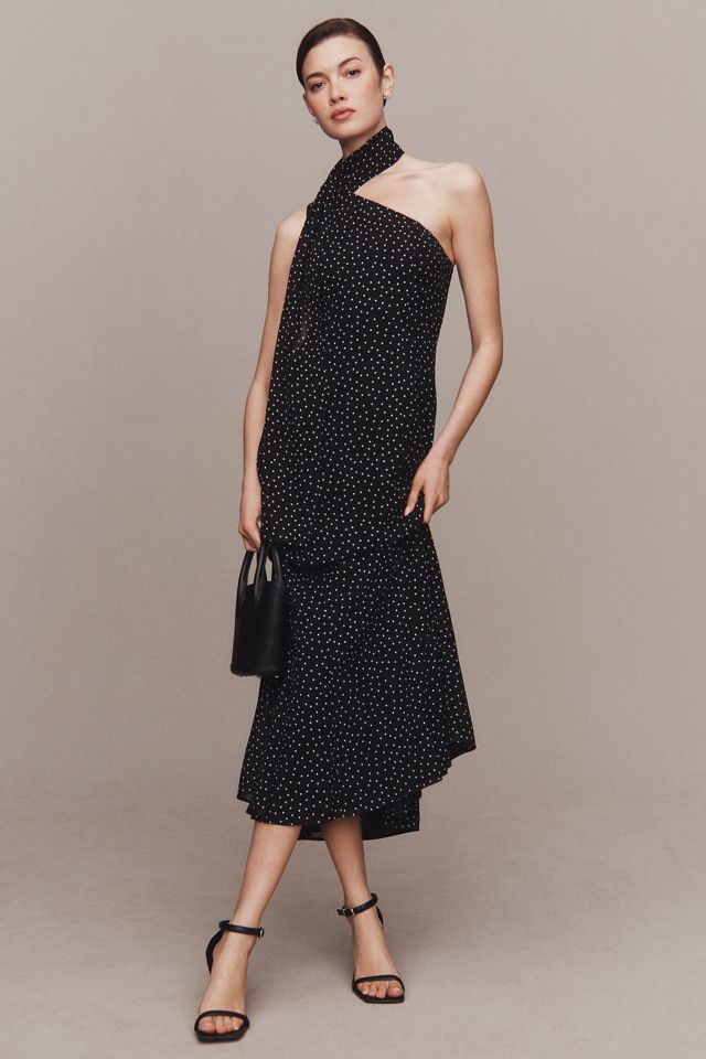 Reformation Rosalynn Asymmetrical Fitted Midi Dress #3