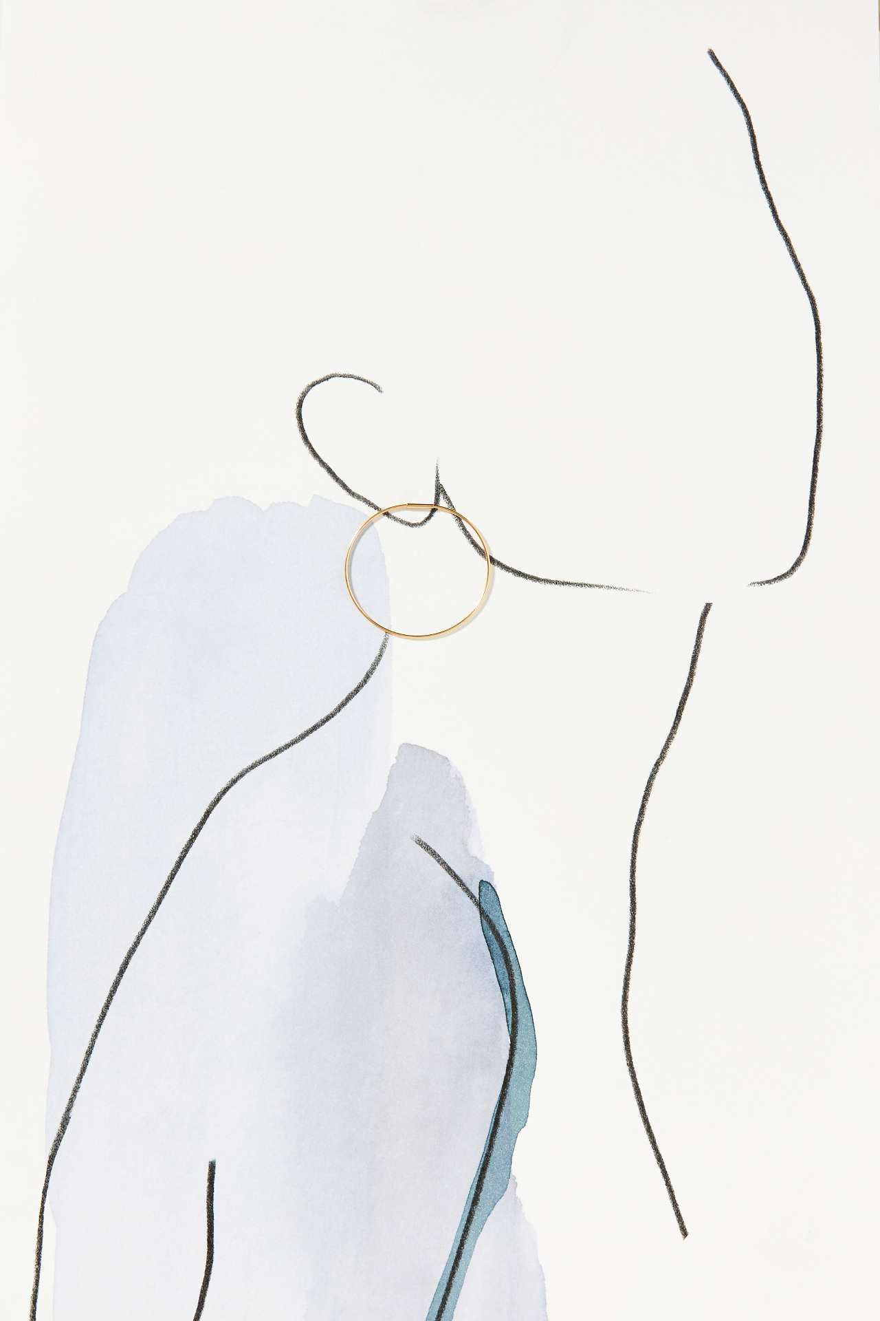 Saskia Diez Wire Hoop Earrings