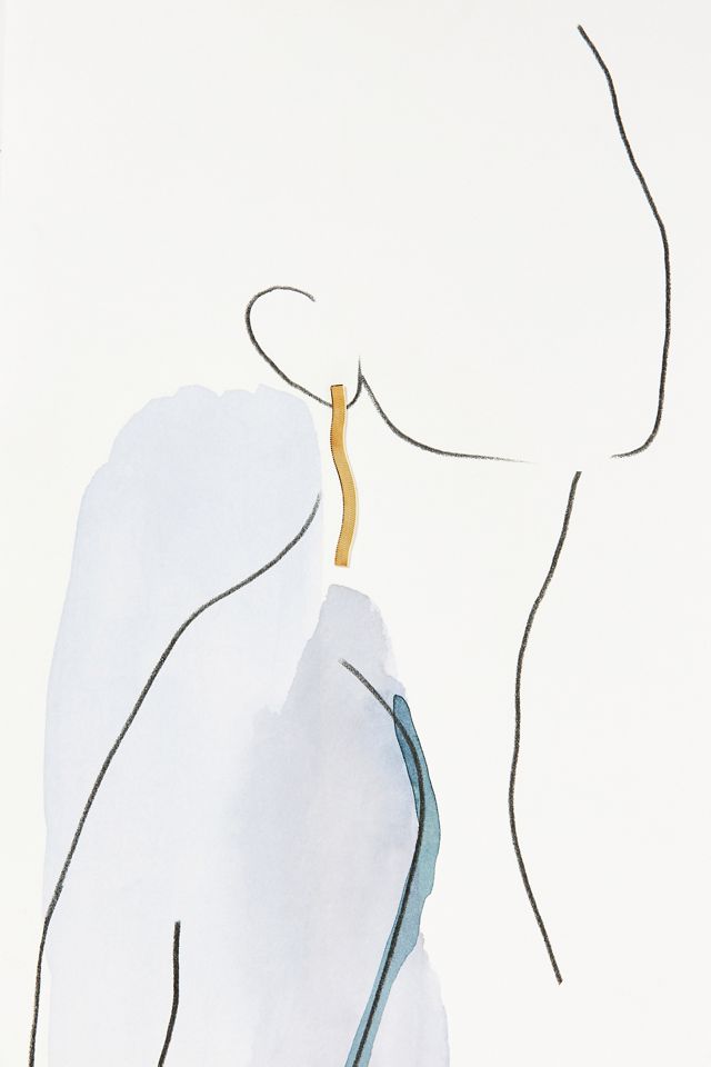 Saskia Diez Short Fluid Earrings #2