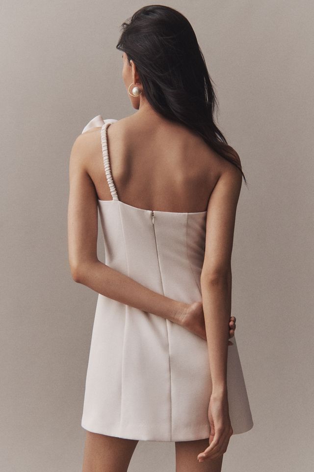 The Wolf Gang Flores Rose One-Shoulder Mini Dress #3