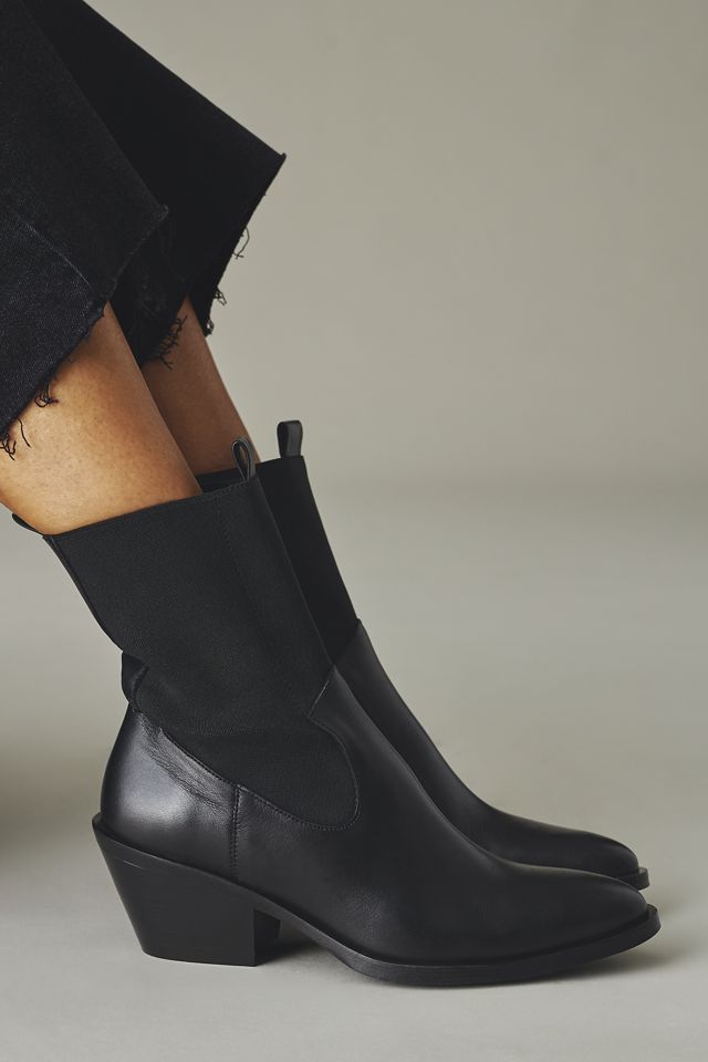 By Anthropologie Sleek Western Ankle Boots #1
