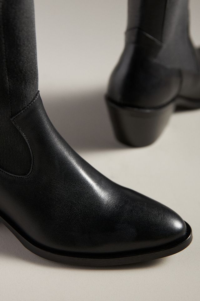 By Anthropologie Sleek Western Ankle Boots #2