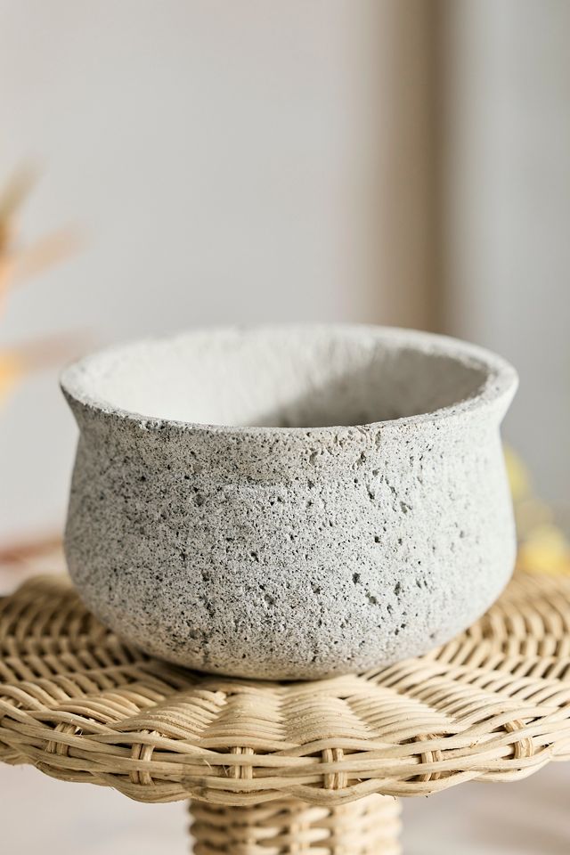 Pumice Pinched Rim Planter, Low #3