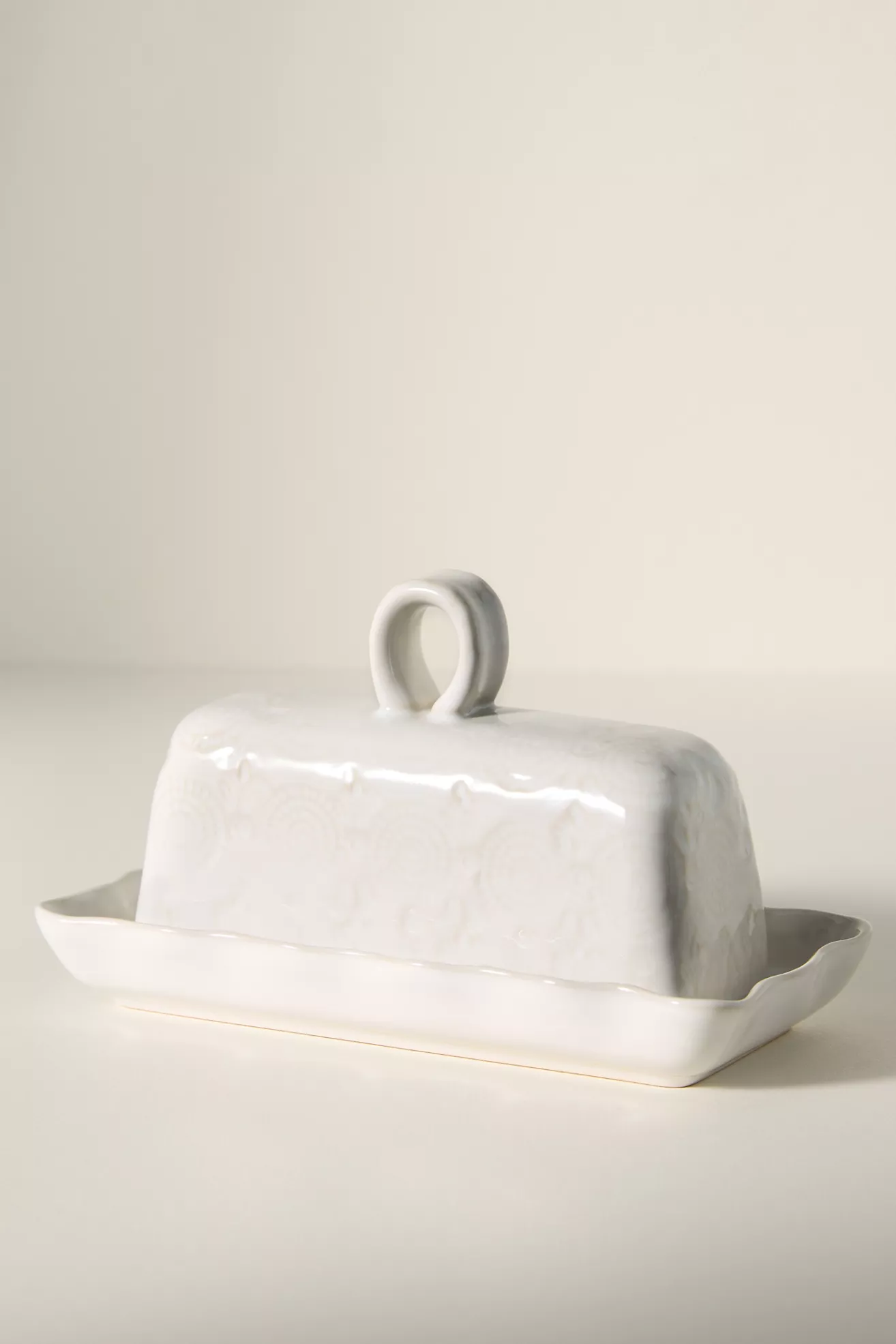 Old Havana Portuguese Stoneware Butter Dish