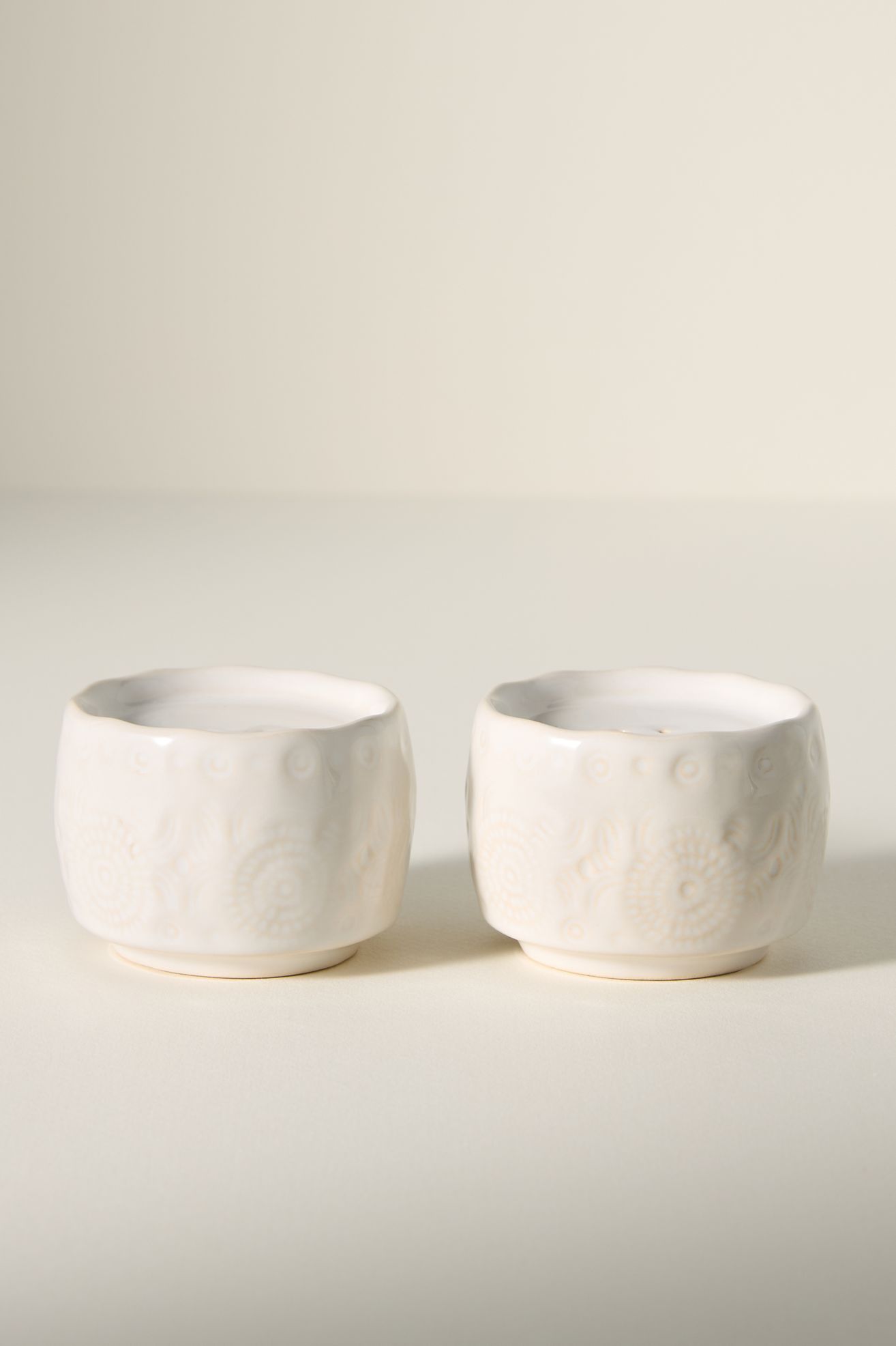 Old Havana Salt & Pepper Shakers - White, Set Of 2