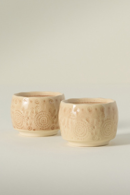 Anthropologie Old Havana Salt & Pepper Shakers In Brown