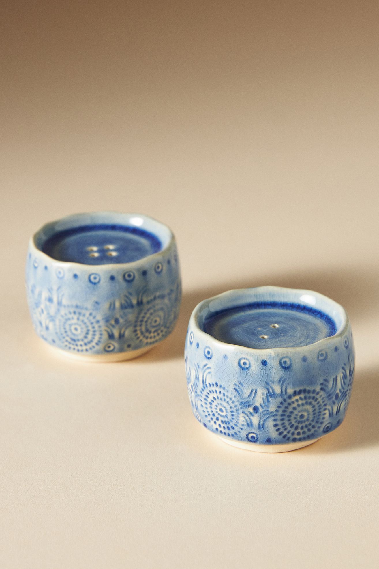 Old Havana Salt & Pepper Shakers - Wedgewood Blue, Standard, Set Of 2