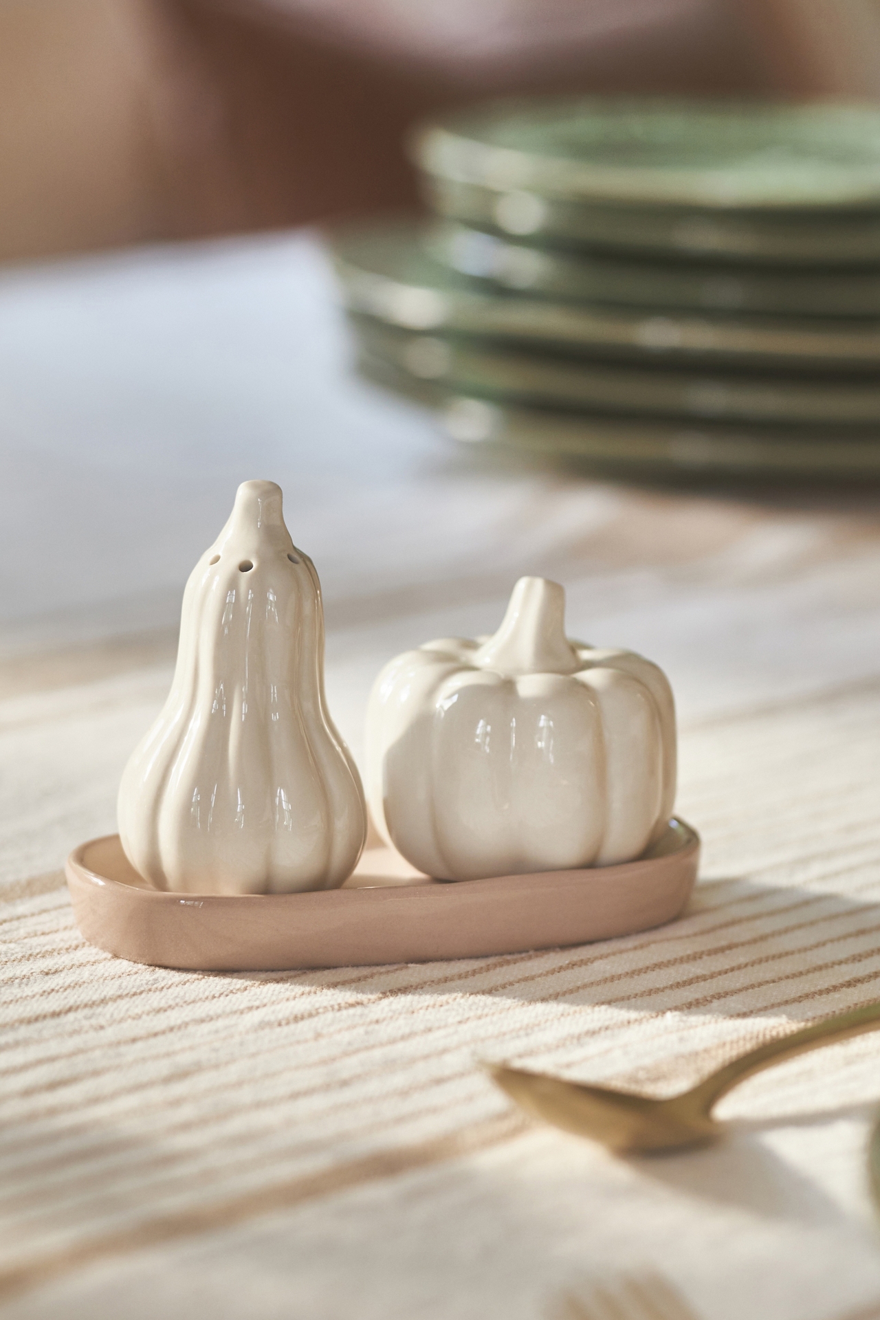 Cindy Pumpkin Salt & Pepper Shakers