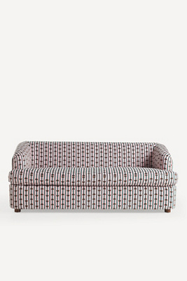 Anthropologie Astrea Jacquard Woven Athena Sleeper Sofa In Pink