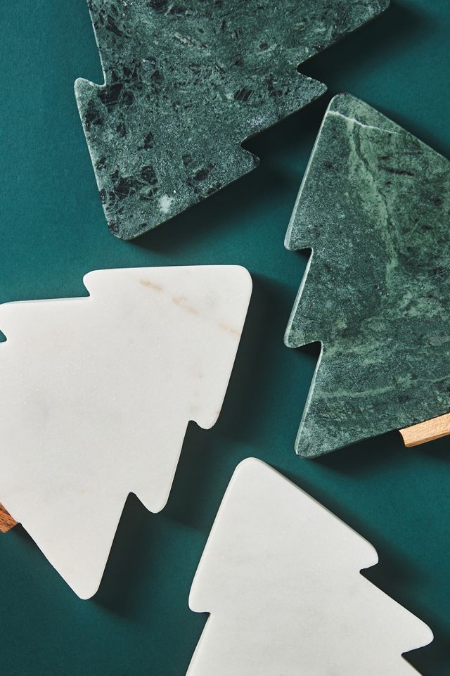 Fir Tree Marble Coaster #1