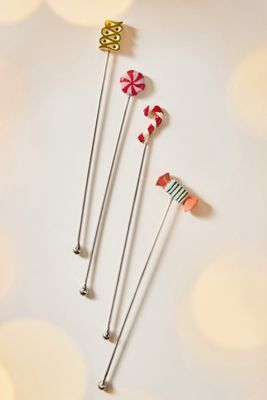 Bon Bon Cocktail Stirrers, Set of 4