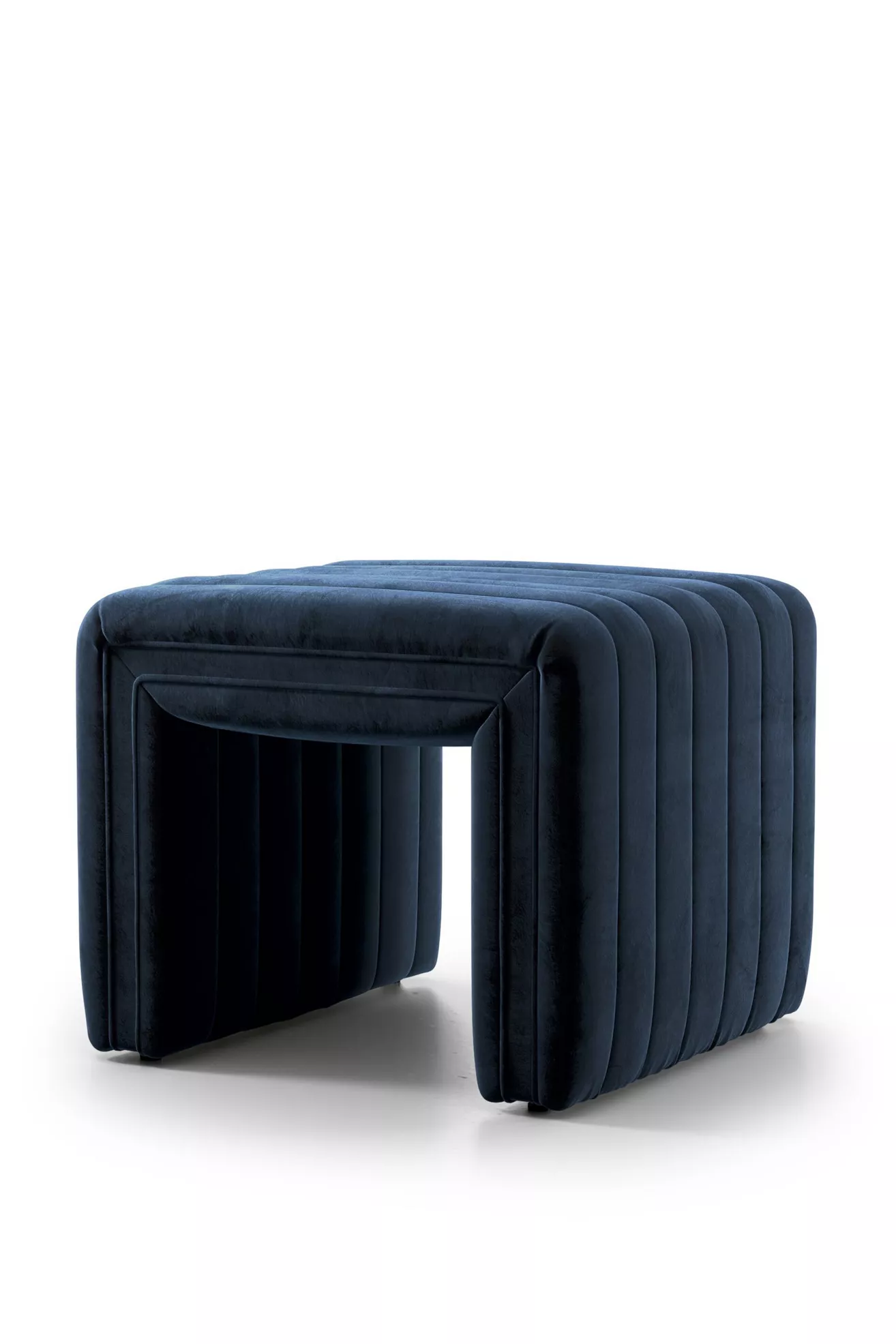 Alexander Velvet Ottoman - thumbnail 2
