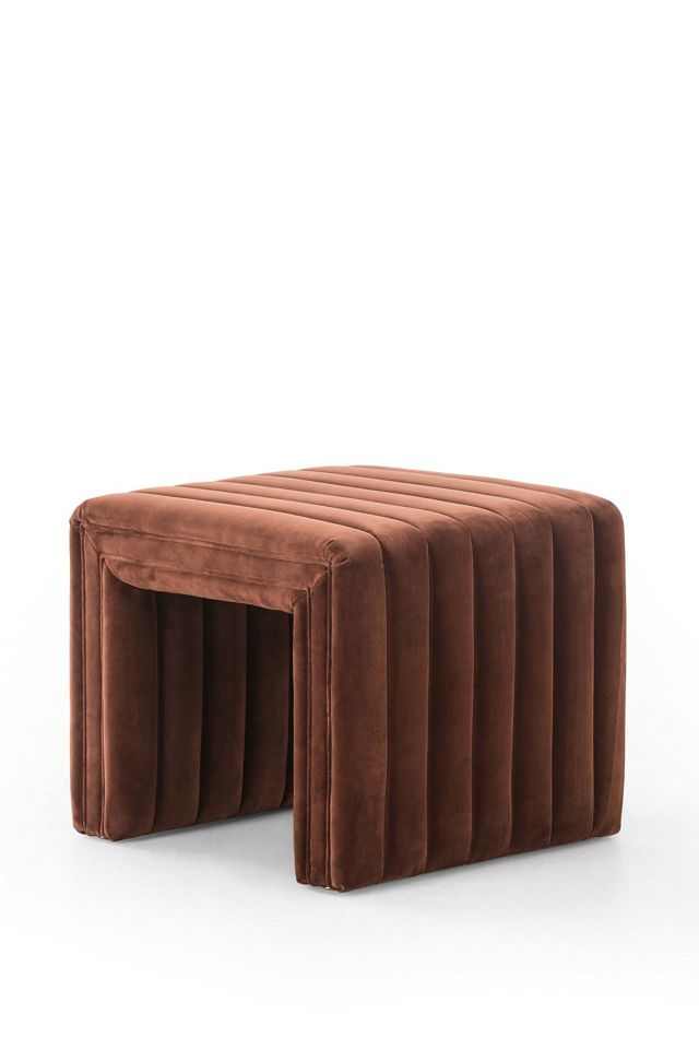 Alexander Velvet Ottoman #1