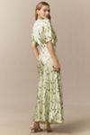 BHLDN Miley Strapless Drop-Waist High-Shine Satin Maxi Dress