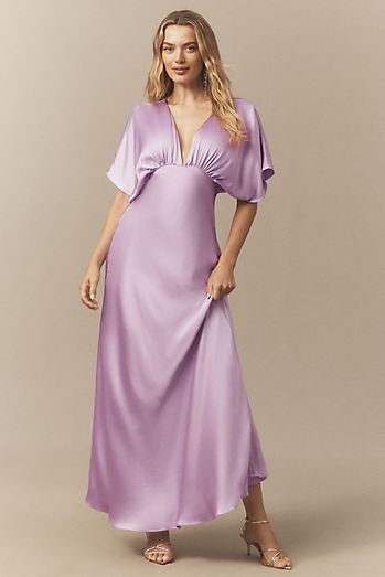 purple floral bridesmaid dresses Zapaka Women Printed Wedding Guest Dress Spaghetti Straps A Line Long Party Dress, Purple Flower / US24W Lightweight woven chiffon Purple Floral Bridesmaid Dresses |