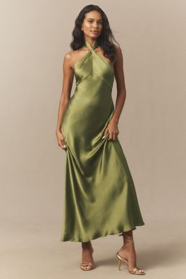 Mare Mare Emmy Satin Corset Maxi Dress