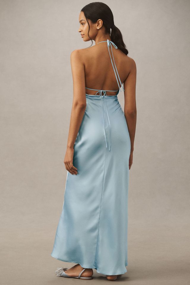 【BHLDN】セイラー カウルネック サテン マキシドレス BHLDN Saylor Cowl-Neck Satin Maxi Dress | Anthropologie