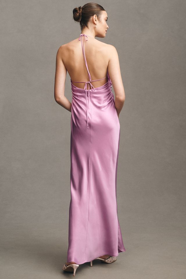 BHLDN Saylor Cowl-Neck Satin Maxi Dress #2