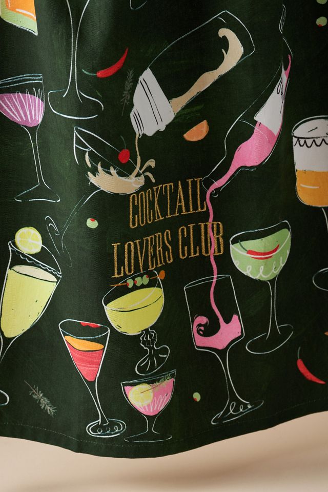 Cocktail Club Cotton Dish Towel #1