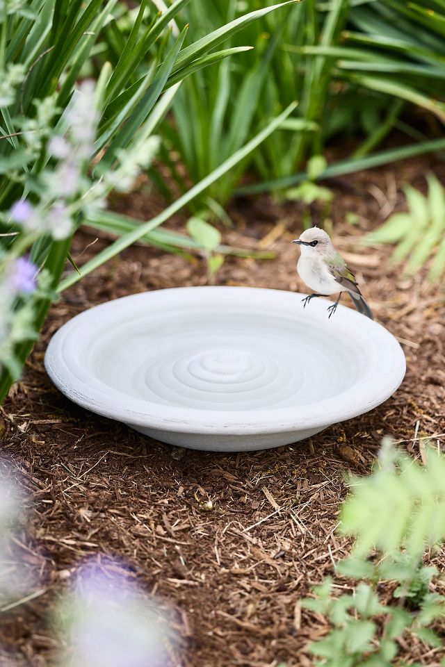 Ceramic Basin Bird Bath | Terrain