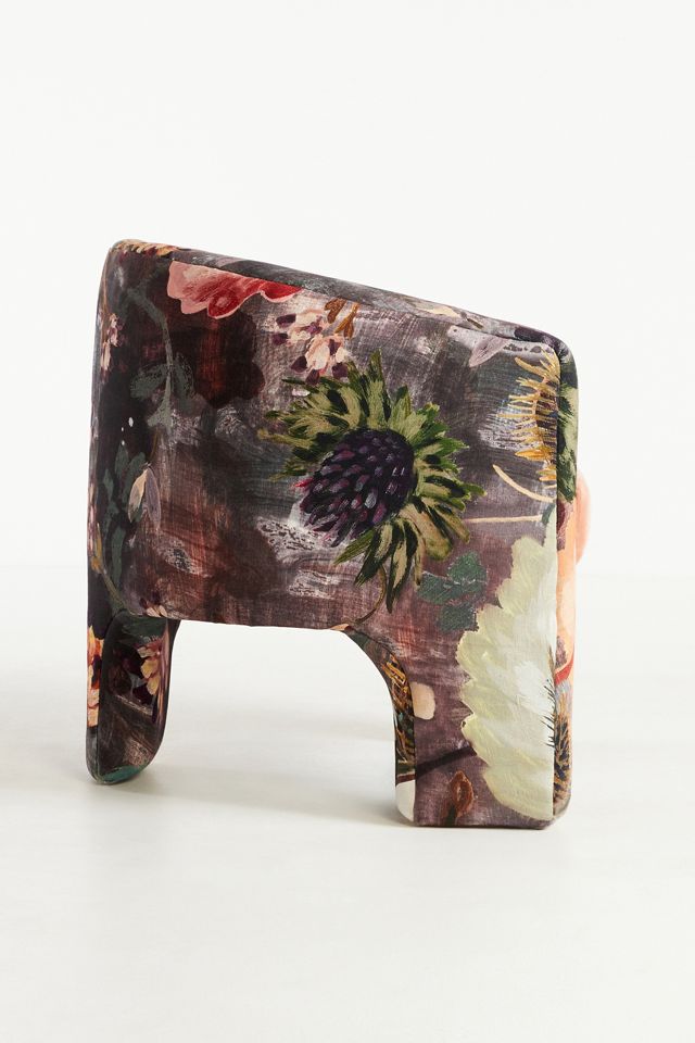 Effie Lena Velvet Tripod Chair #2