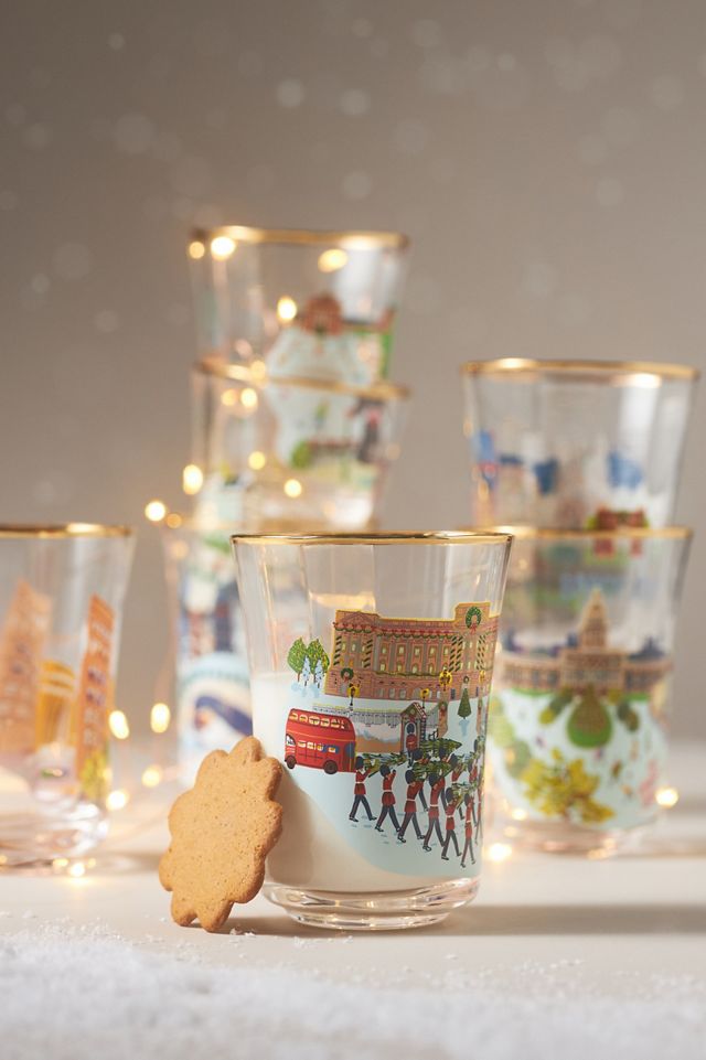 Holiday in the City Juice Glass #1